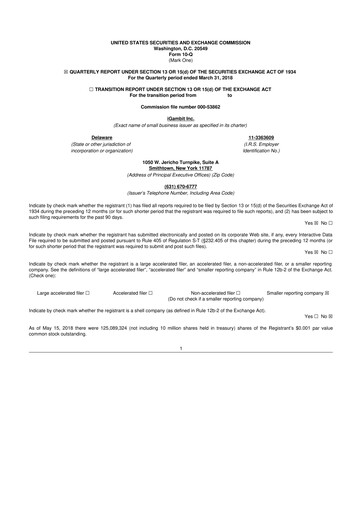 Thumbnail Nutex Health 10-Q Quarterly Report FY2018 