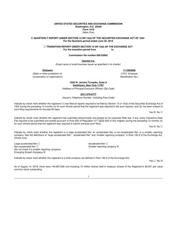 Thumbnail Nutex Health 10-Q Quarterly Report FY2018 