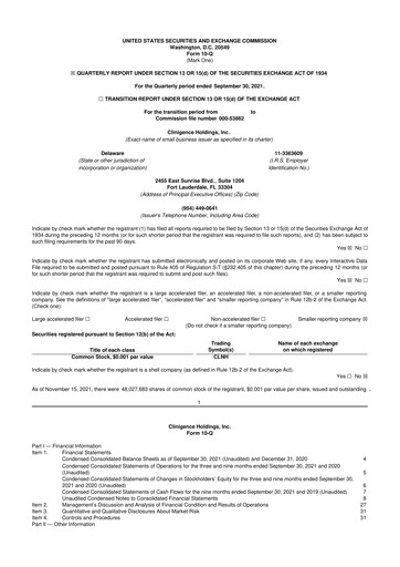 Thumbnail Nutex Health 10-Q Quarterly Report FY2021 