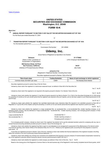 Thumbnail Udemy 10-K Annual Report 2024