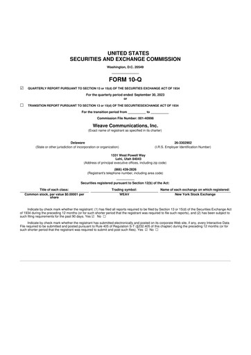 Thumbnail Weave Communications 10-Q Quarterly Report FY2023 