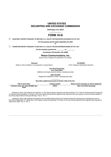 Thumbnail Weave Communications 10-Q Quarterly Report FY2024 