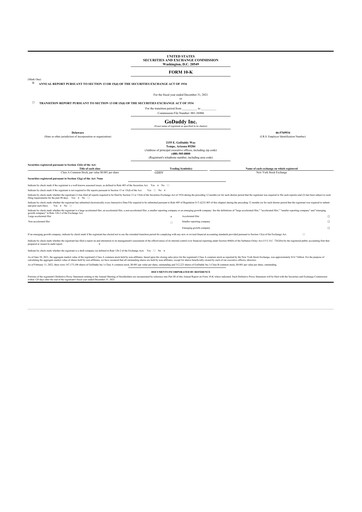 Thumbnail GoDaddy 10-K Annual Report 2021