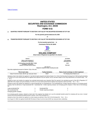 Miniature Solana Company 10-Q Rapport trimestriel 2026 