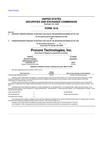 Vorschaubild Procore 10-Q Quartalsbericht 2023 