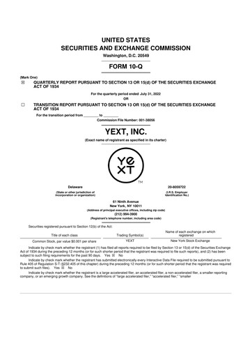 Thumbnail Yext 10-Q Quarterly Report FY2023 