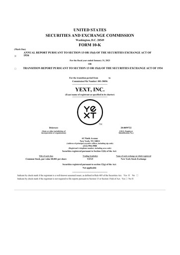 Thumbnail Yext 10-K Annual Report 2023