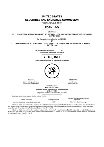 Thumbnail Yext 10-Q Quarterly Report FY2025 