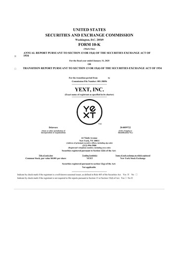 Thumbnail Yext 10-K Annual Report 2025