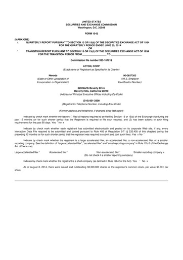 Vorschaubild LiveOne 10-Q Quartalsbericht  