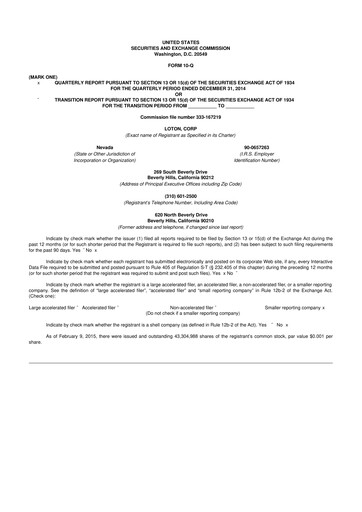 Vorschaubild LiveOne 10-Q Quartalsbericht  