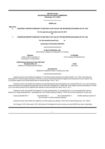 Thumbnail BRC Group Holdings 10-Q Quarterly Report FY2015 