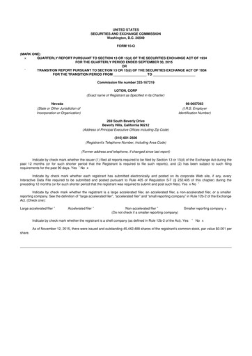 Vorschaubild LiveOne 10-Q Quartalsbericht  