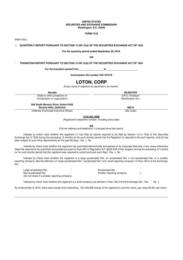 Vorschaubild LiveOne 10-Q Quartalsbericht  