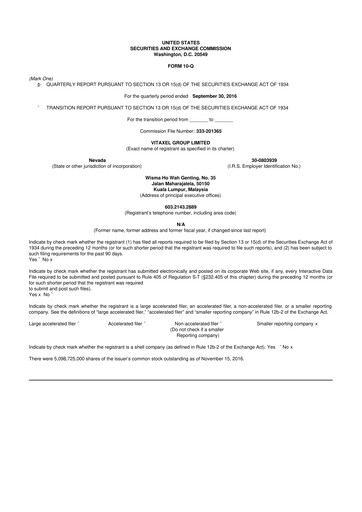 Thumbnail Fintech Scion (FintechCashier) 10-Q Quarterly Report FY2016 