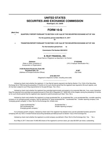 Thumbnail BRC Group Holdings 10-Q Quarterly Report FY2017 