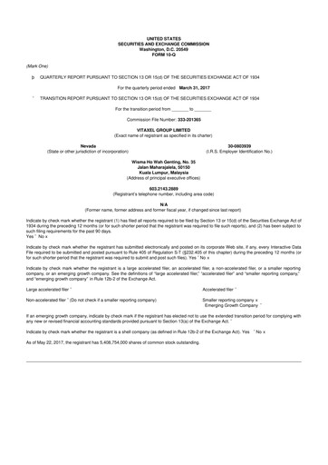 Thumbnail Fintech Scion (FintechCashier) 10-Q Quarterly Report FY2017 