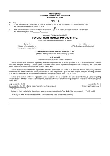 Thumbnail Vivani Medical 10-Q Quarterly Report FY2018 