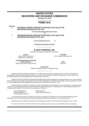 Thumbnail BRC Group Holdings 10-Q Quarterly Report FY2018 