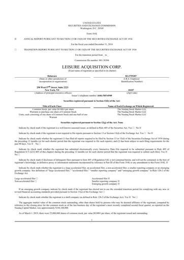 Thumbnail Ensysce Biosciences 10-K Annual Report 2018