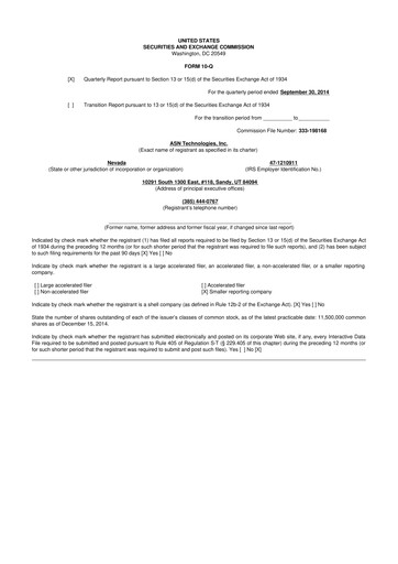 Vorschaubild Senseonics Holdings
 10-Q Quartalsbericht 2014 