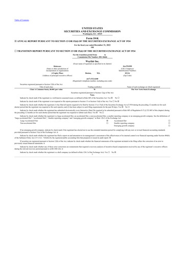 Thumbnail Wayfair 10-K Annual Report 2022