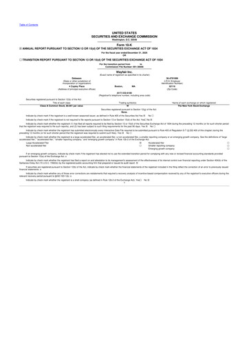 Vorschaubild Wayfair 10-K Jahresbericht 2025