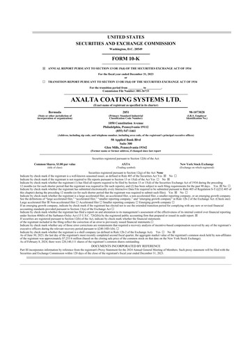 Thumbnail Axalta 10-K Annual Report 2023