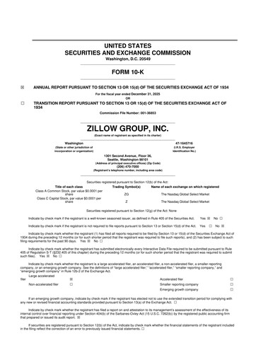 Thumbnail Zillow 10-K Annual Report 2025