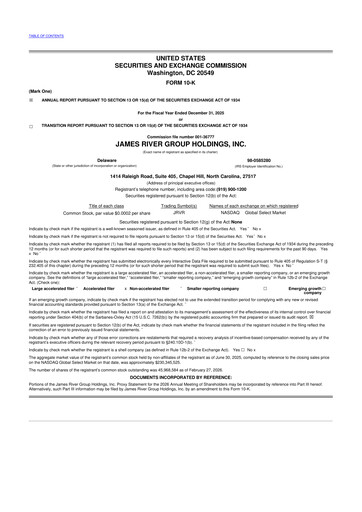 Thumbnail James River Group 10-K Annual Report 2025