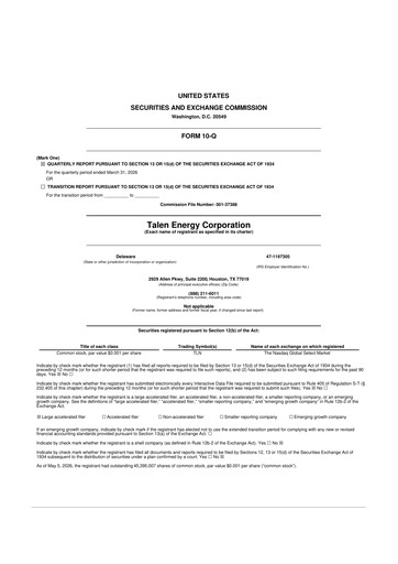 Thumbnail Talen Energy 10-Q Quarterly Report FY 