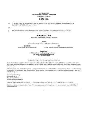 Thumbnail Fintech Scion (FintechCashier) 10-Q Quarterly Report FY2015 