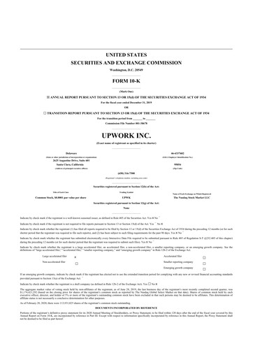 Thumbnail Upwork 10-K Annual Report 2019