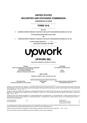 Thumbnail Upwork 10-Q Quarterly Report FY2024 