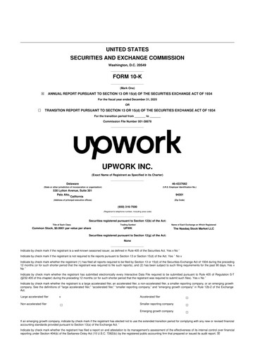 Thumbnail Upwork 10-K Annual Report 2025