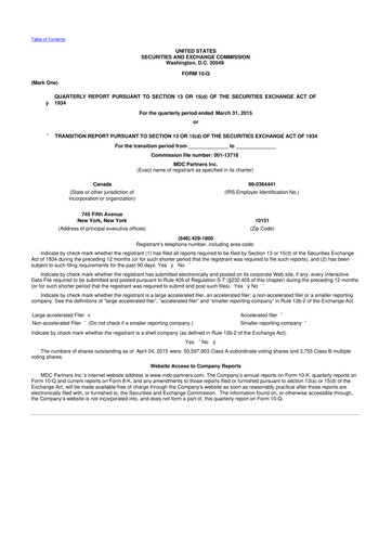 Thumbnail Stagwell 10-Q Quarterly Report FY2015 
