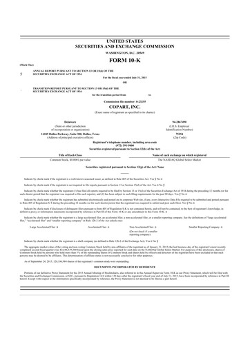 Thumbnail Copart
 10-K Annual Report 2015