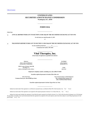 Thumbnail Immunic 10-K Annual Report 2015