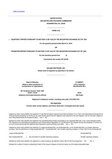 Thumbnail Upland Software
 10-Q Quarterly Report FY2016 