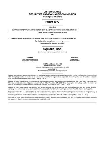 Thumbnail Block 10-Q Quarterly Report FY2016 