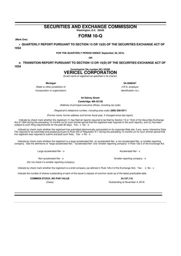 Thumbnail Vericel
 10-Q Quarterly Report FY 