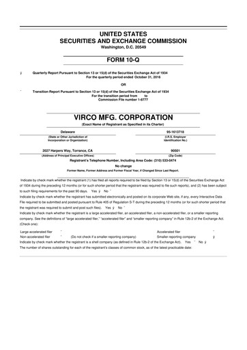 Thumbnail Virco Manufacturing 10-Q Quarterly Report FY2017 