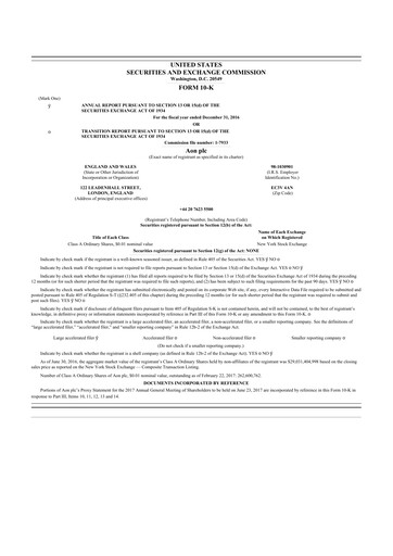 Thumbnail Aon 10-K Annual Report 2016