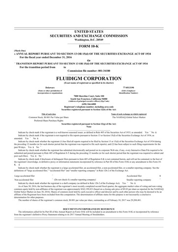 Thumbnail Standard BioTools 10-K Annual Report 2016