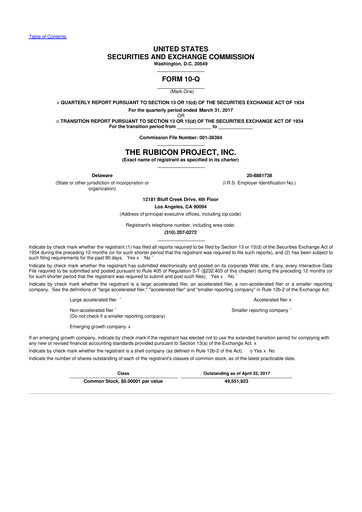 Miniature Magnite 10-Q Rapport trimestriel 2017 