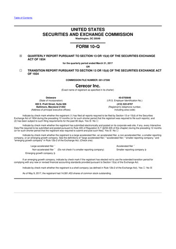 Miniature Avalo Therapeutics 10-Q Rapport trimestriel 2017 