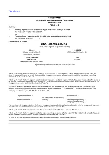 Thumbnail SIGA Technologies 10-Q Quarterly Report FY2017 