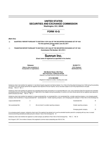 Thumbnail Sunrun
 10-Q Quarterly Report FY2017 