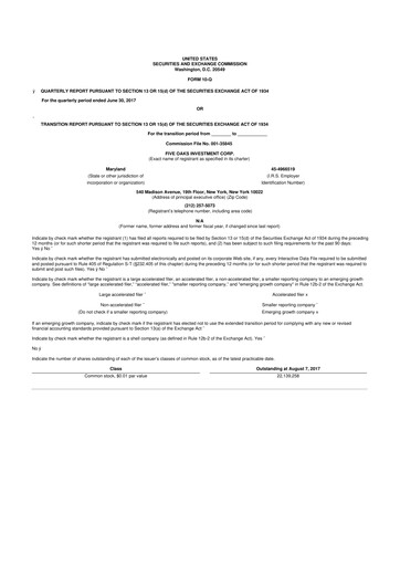 Vorschaubild Lument Finance Trust 10-Q Quartalsbericht  