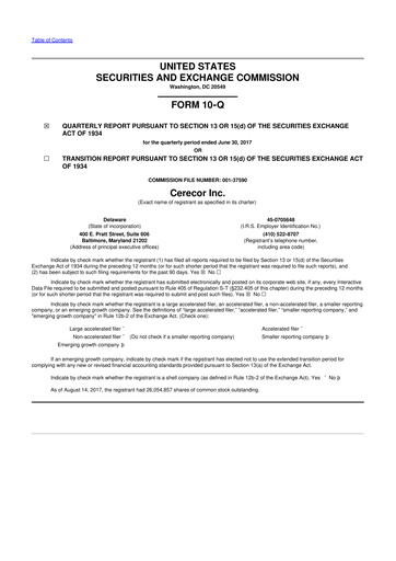 Miniature Avalo Therapeutics 10-Q Rapport trimestriel 2017 
